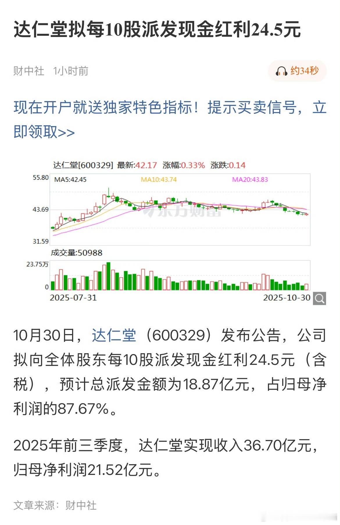 今晚达仁堂2025年三季报还是非常不错的，第三季度扣非净利润2.219亿，同比增