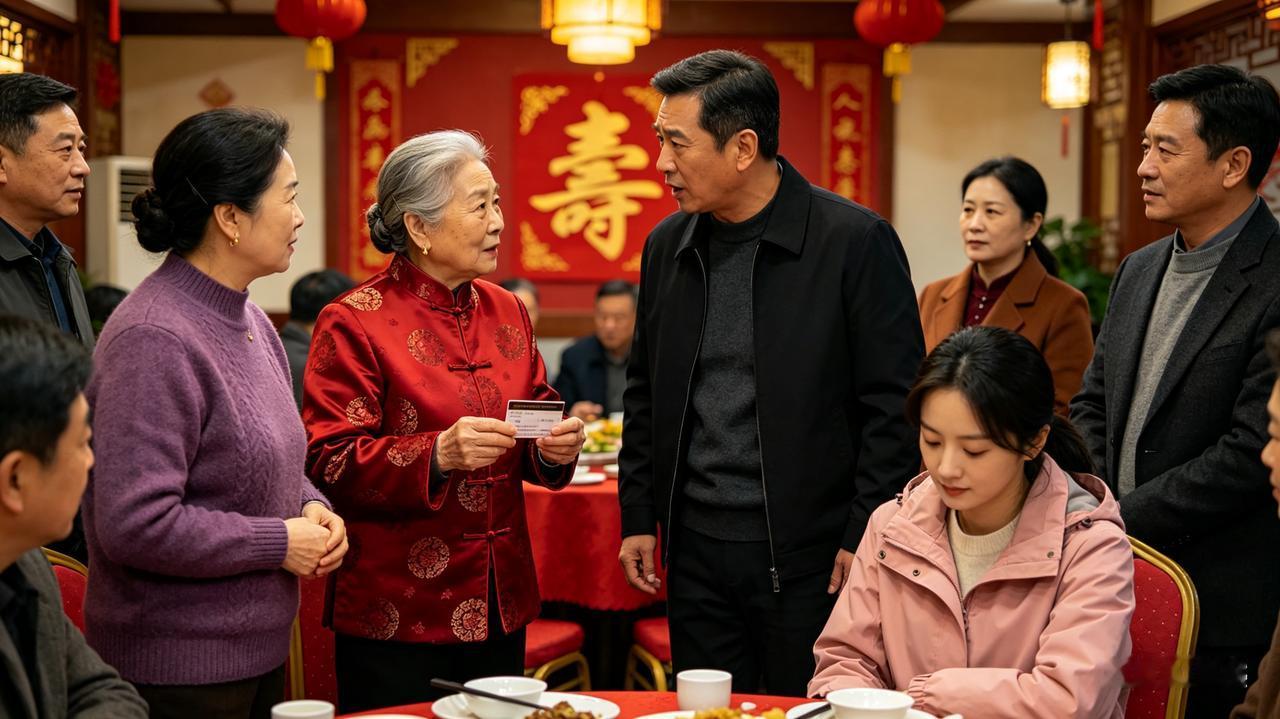 婆婆70大寿，当众把工资卡交给大姑姐，我正愁没借口搬走，老公立马起身：太好了姐，