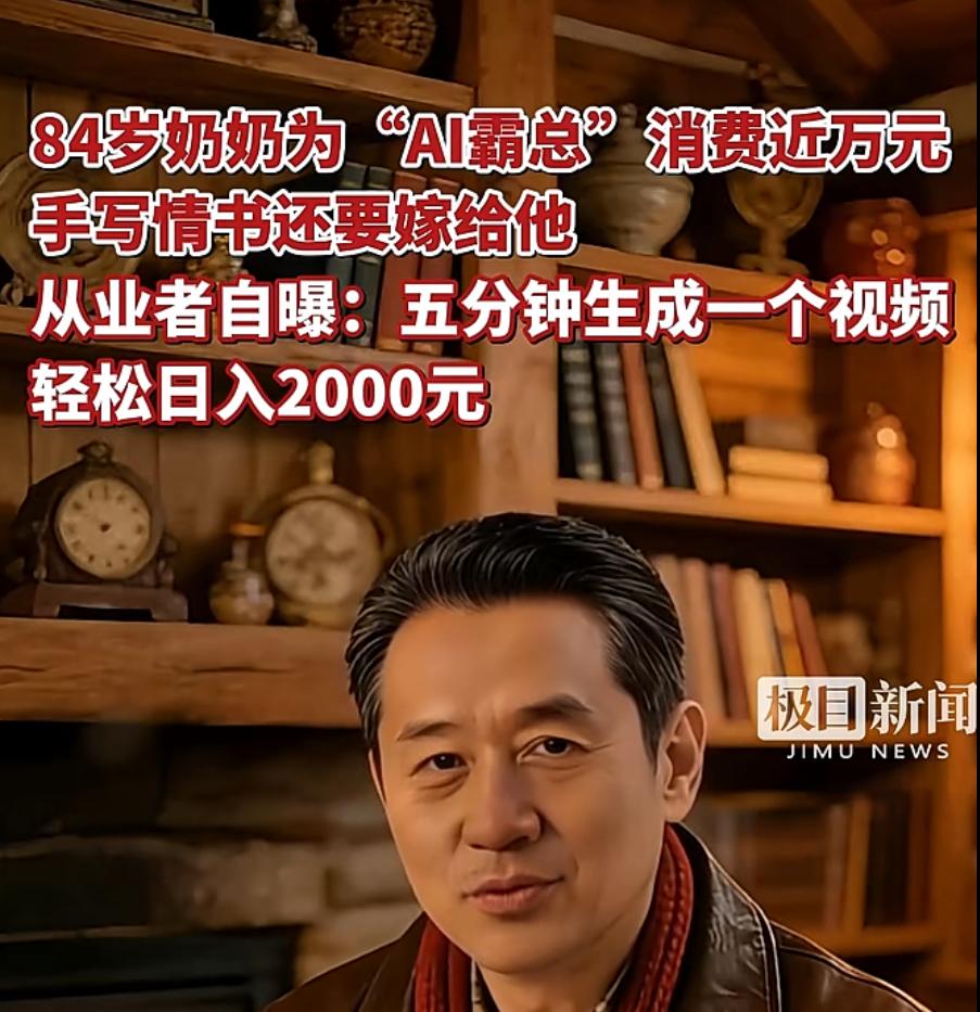 警惕老人被虚假AI人物欺骗！

看到一个新闻，84岁的老奶奶被视频中的“AI霸总