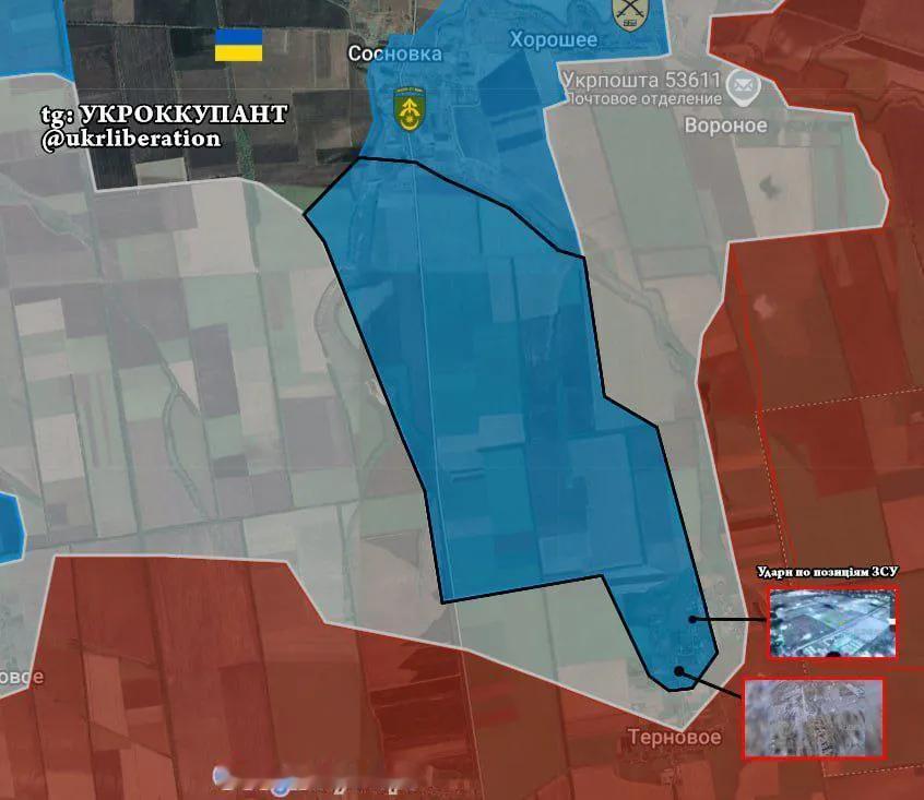 扎波罗热战场，乌克兰人继续巩固对捷尔诺维的占领。开源信息显示有两辆乌装甲车在捷村