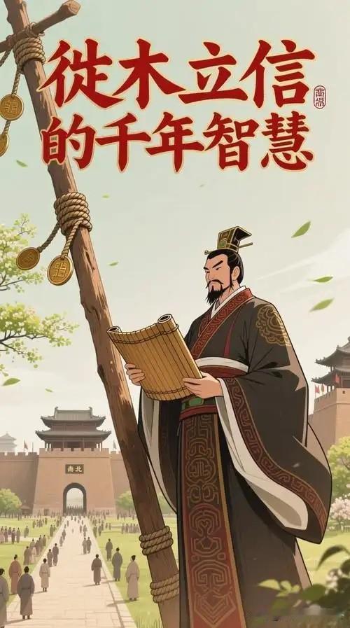 成语故事（77）：徙木立信！

一、成语来历。

成语“徙木立信”，比喻说到做到