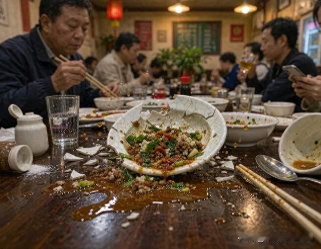 上菜时拍了一下肩膀，女顾客端起盘子就砸，谁之过？