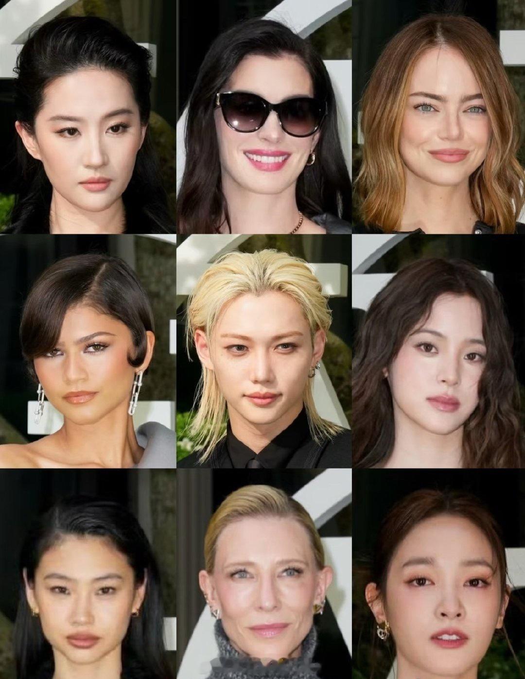 LV纽约早春大秀出席嘉宾怼脸生图，状态都挺不错的吧