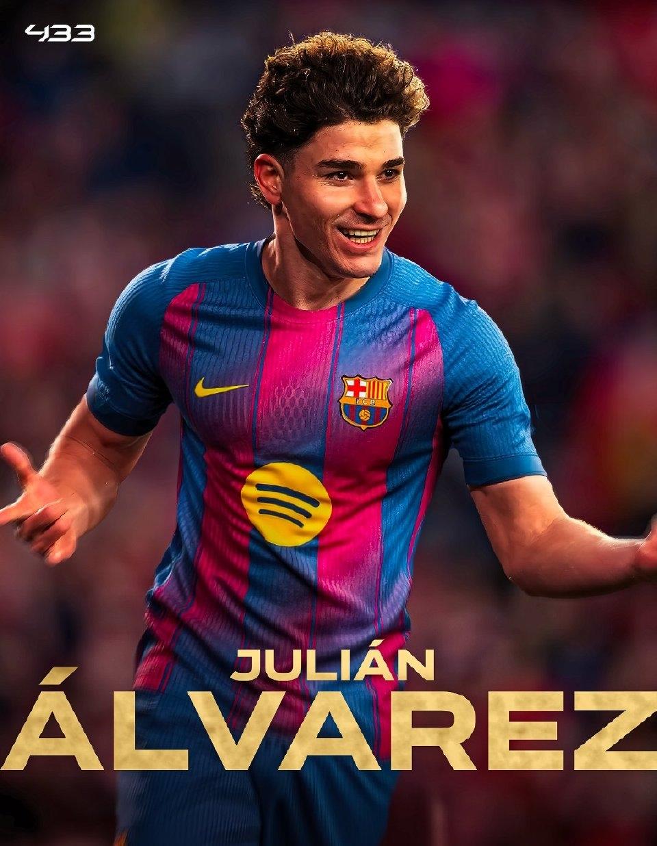 欧洲转会新闻播报！
★二选一？
阿尔瓦雷斯和凯恩是巴萨今夏中锋引援的两大目标，德