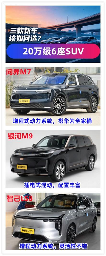20多万的预算想要购买一辆大6座的SUV，其实我认为选择的余地还是挺丰富的，给大