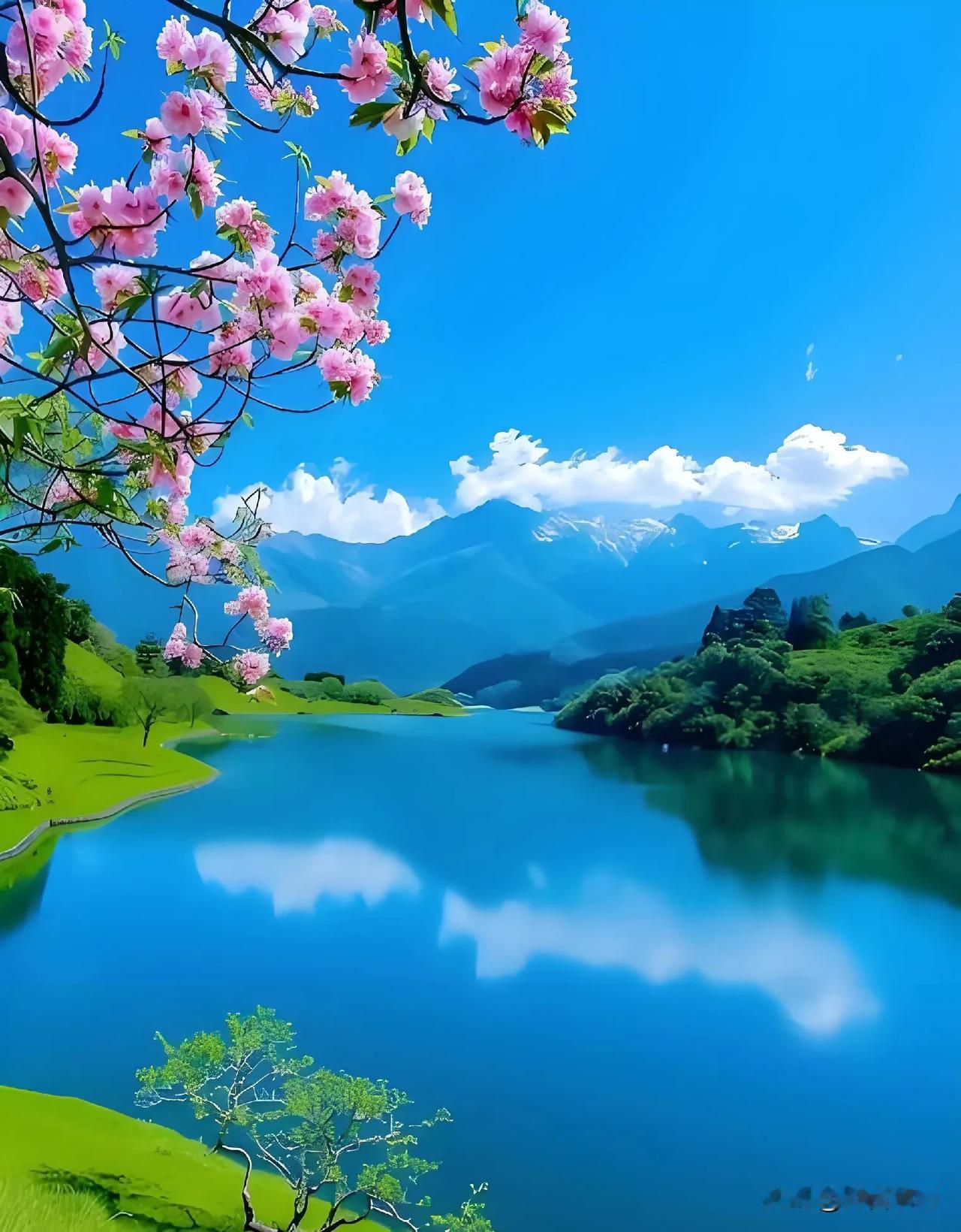上联：远看山有色，
下联：近听水有声。