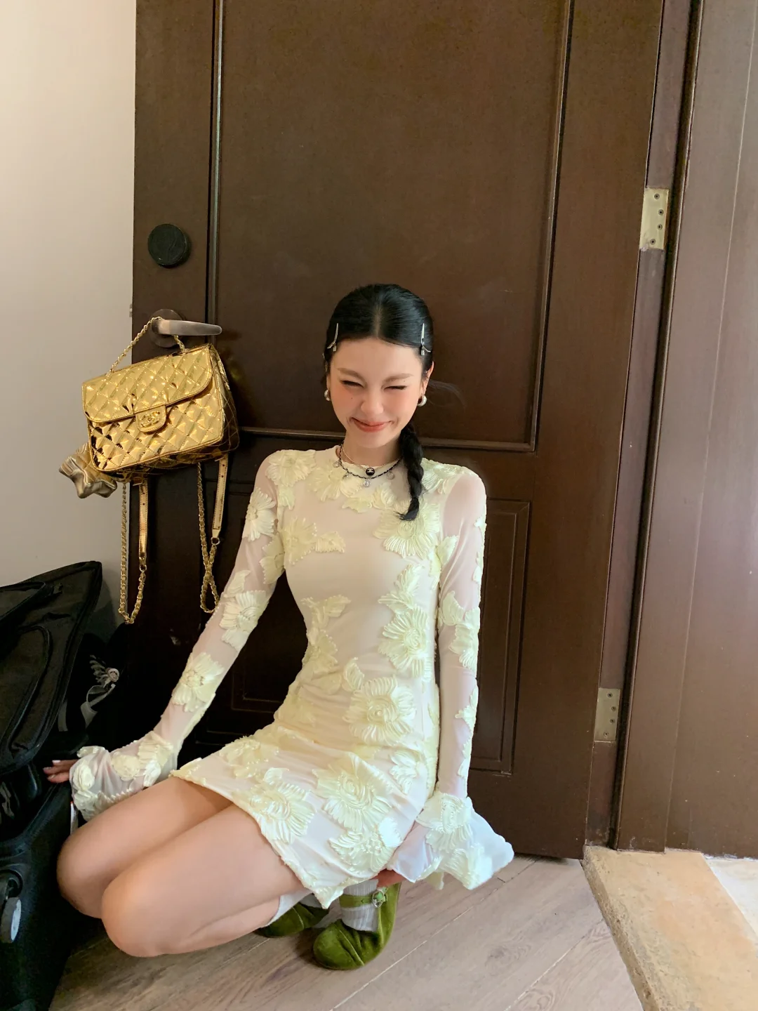 被这个刺绣裙美了一下又一下