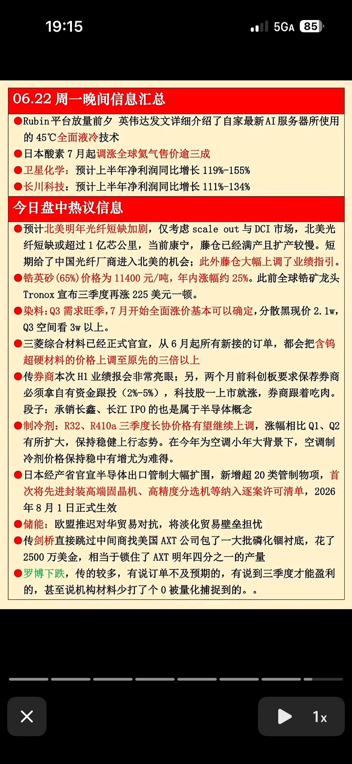 6月22日晚间新闻信息汇总  📊📈💰

6月22日晚间新闻信息还挺丰富。中