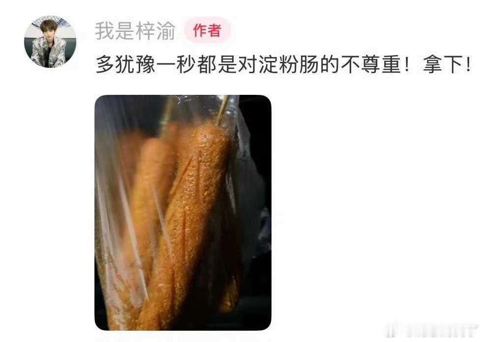 我也投淀粉肠一票 超好吃 