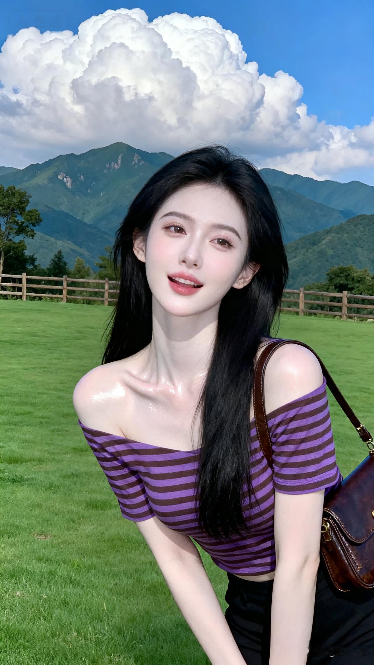舒服的状态，从来不是刻意精致越来越偏爱这种松弛感。
 不用浓妆艳抹，不用刻意打扮