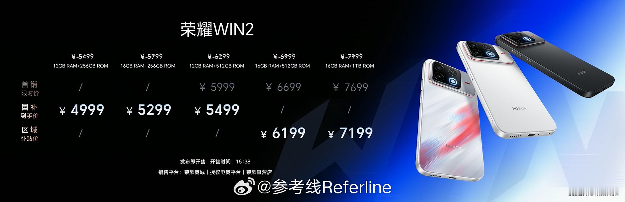 荣耀 WIN2 正式发布，售价 5499 元起，国补后 4999 元起，这价格要