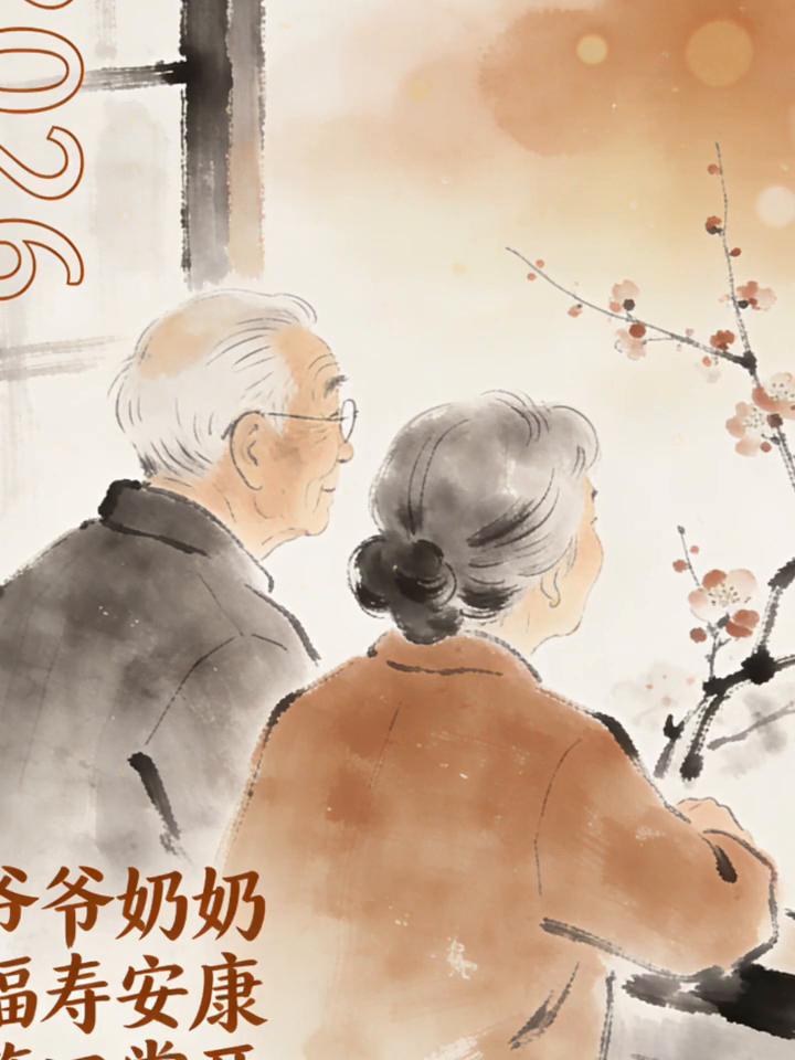 爷爷奶奶寿安康。
福寿安康。