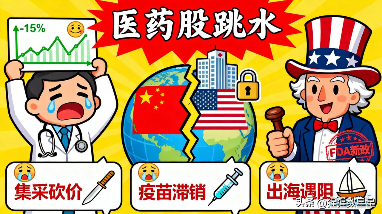 医药股集体跳水！美国新政当头棒喝，多少药企的