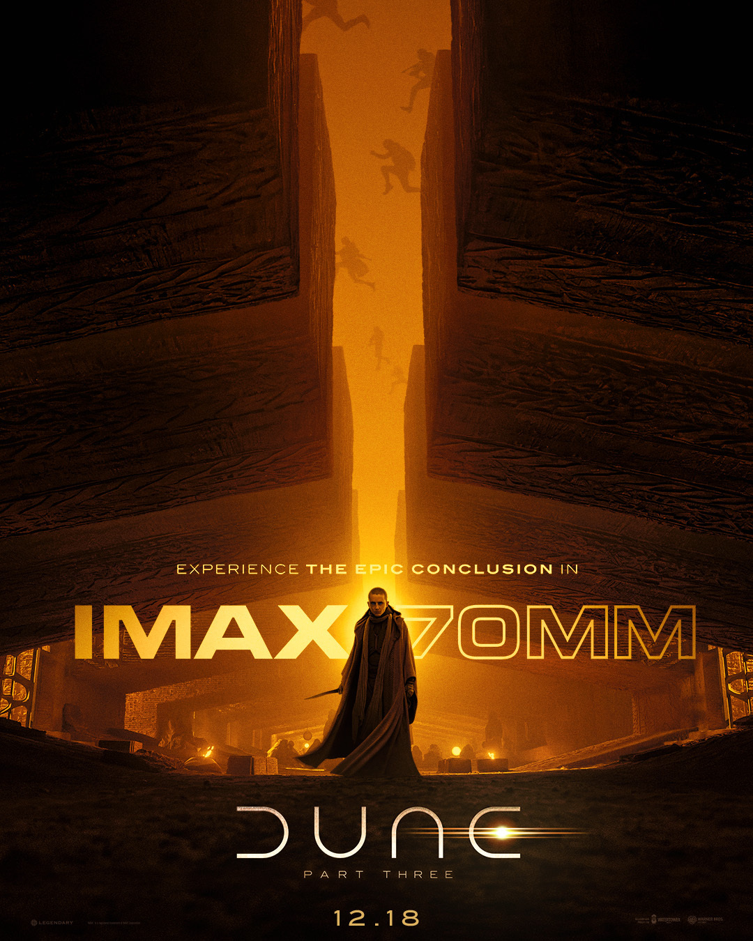 沙丘[超话]《沙丘3》IMAX 70㎜胶片格式专属IMAX海报。 ​​​