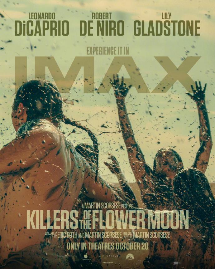 《花月杀手》发布IMAX版海报，北美已开预售，10月20日上映。 ​​​
