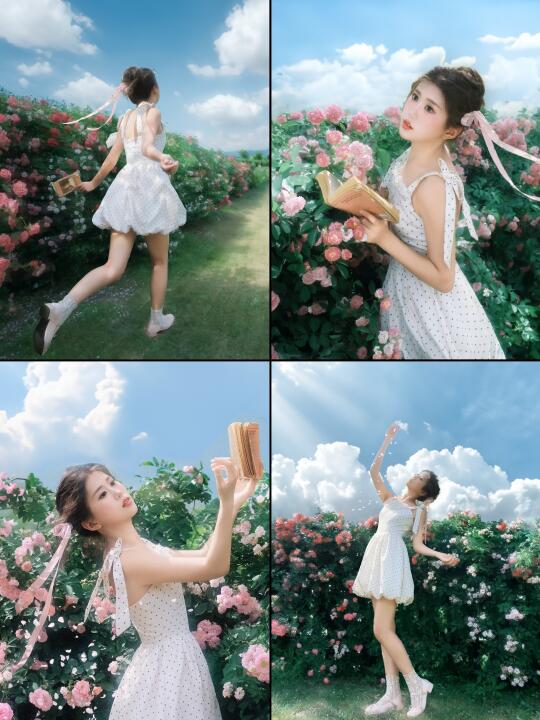 她在蔷薇盛开的温柔里 | 被爱意簇拥🌸