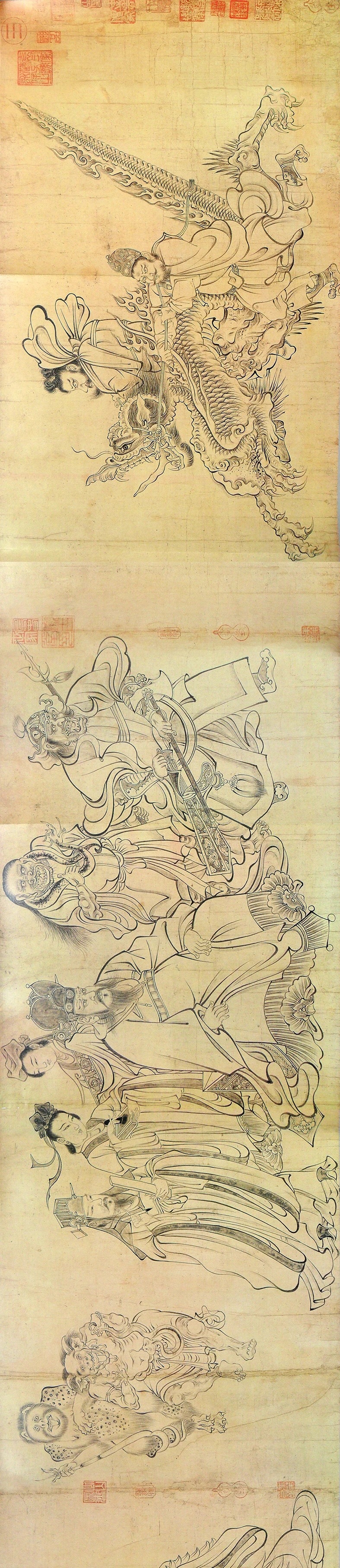唐· 吴道子《送子天王图》（宋摹） | 日本大阪市立美术馆《送子天王图》又名《天