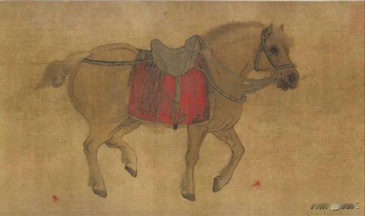 【唐太宗的昭陵六骏之“特勒骠”】

看到了吗？人家特勒膘走的是“对侧步”。和马踏