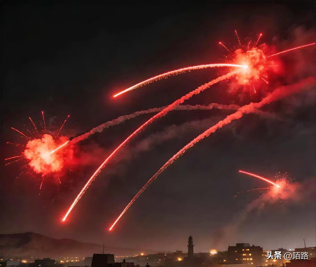 中东这锅乱粥算是彻底煮开了。
阿富汗首都喀布尔大半夜又炸了，防空炮火响成一片。这