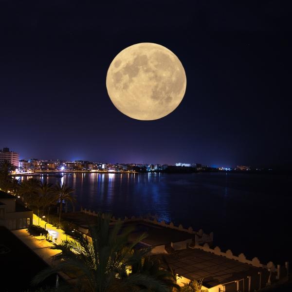 友友不光才华横溢而且是个擅长观察的细心人，抓住最佳时间拍摄到超级的月亮美好瞬间。