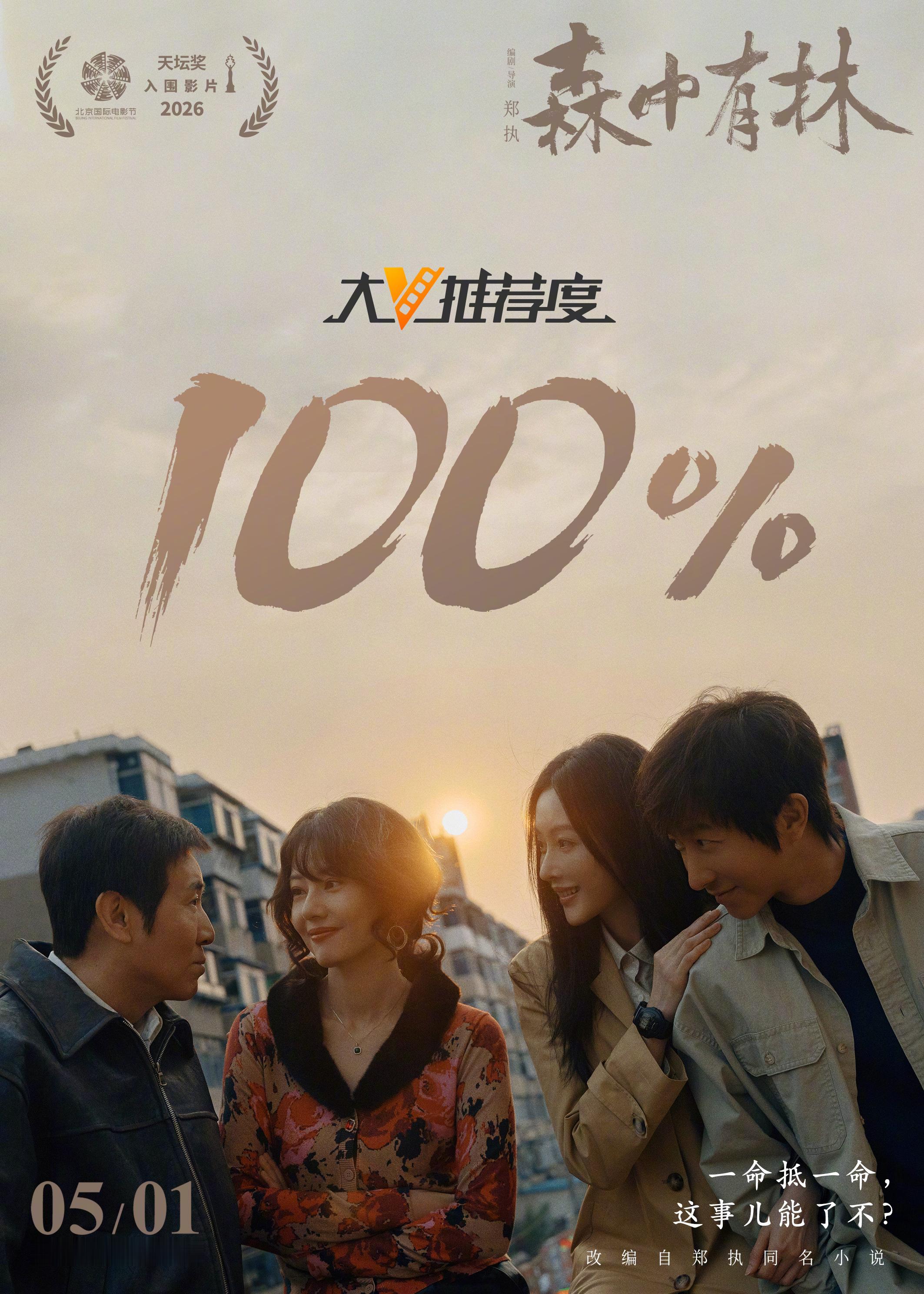 森中有林微博大V推荐度100% 电影《森中有林》北影节国际电影节 首映后，微博大