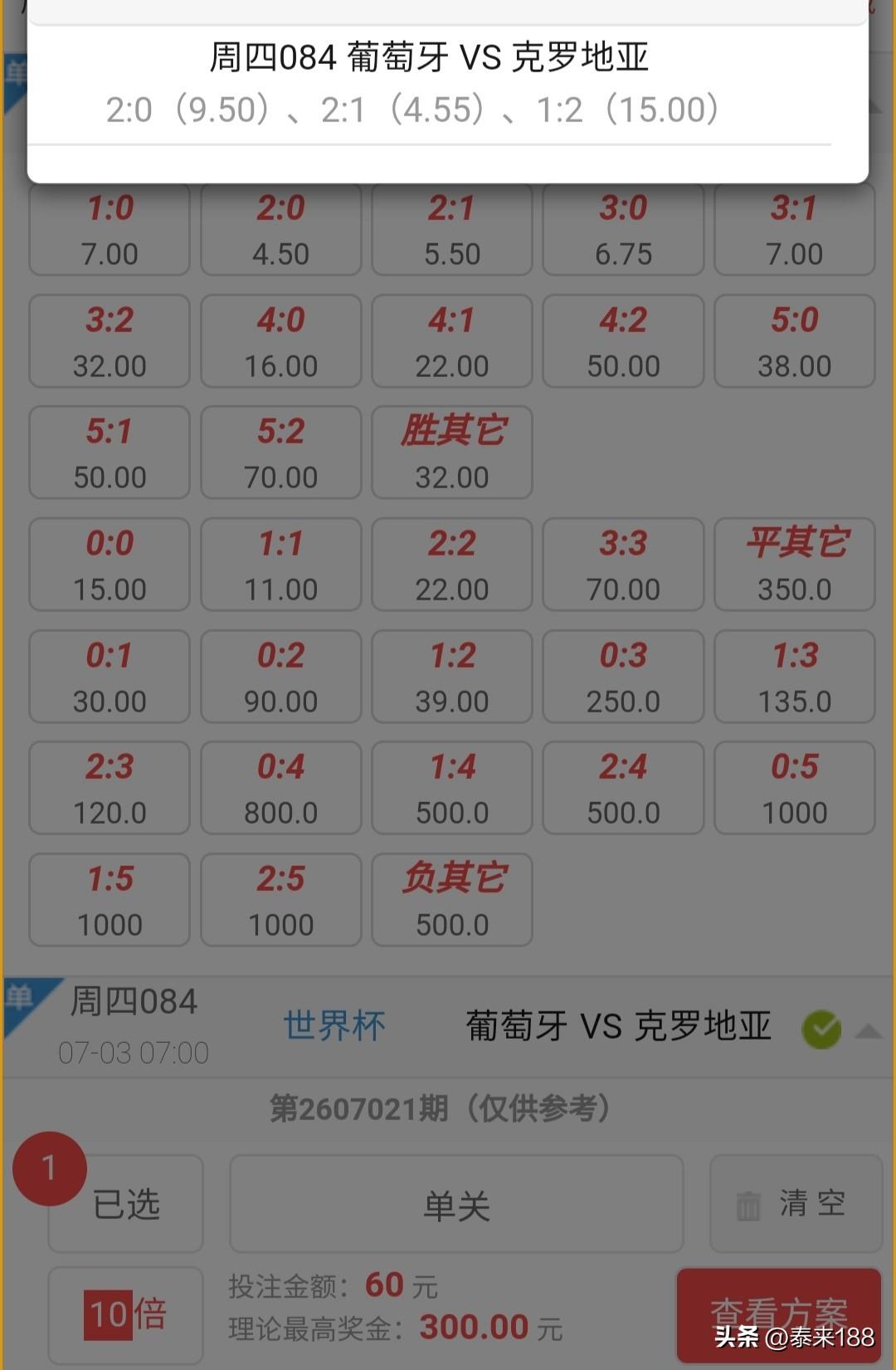 别忘了小组赛最后一轮，葡萄牙闷平哥伦比亚的那场比赛，也不知谁还看好葡萄牙进决赛？