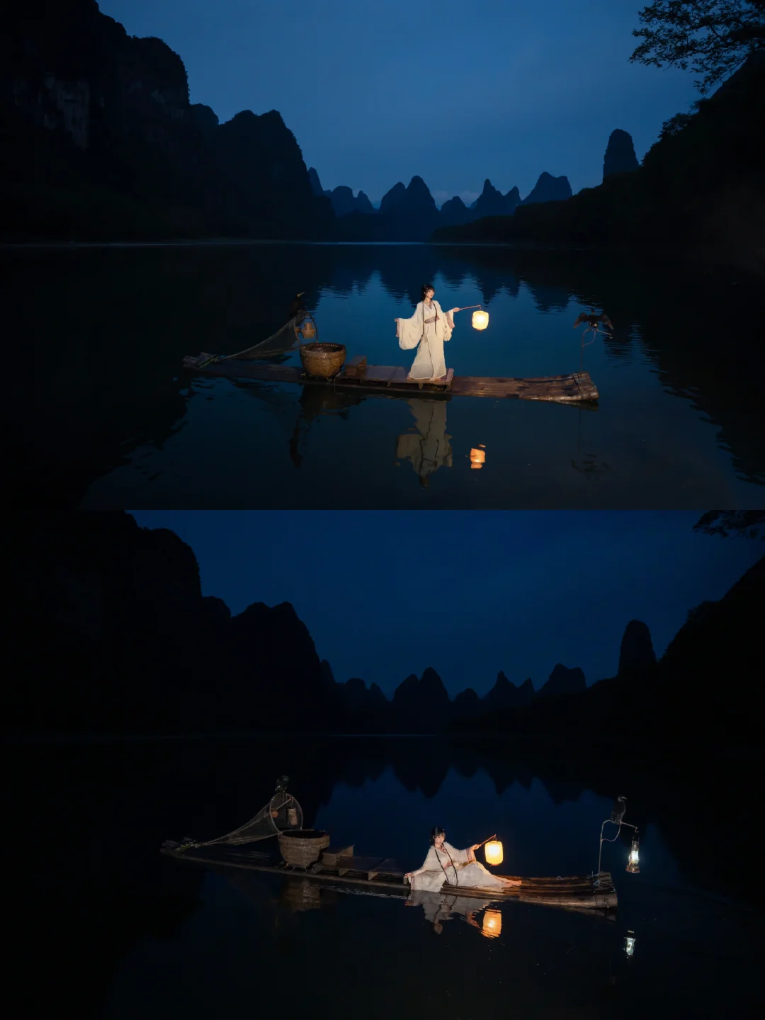 渔舟唱晚‖傍晚的蓝调太爱了……