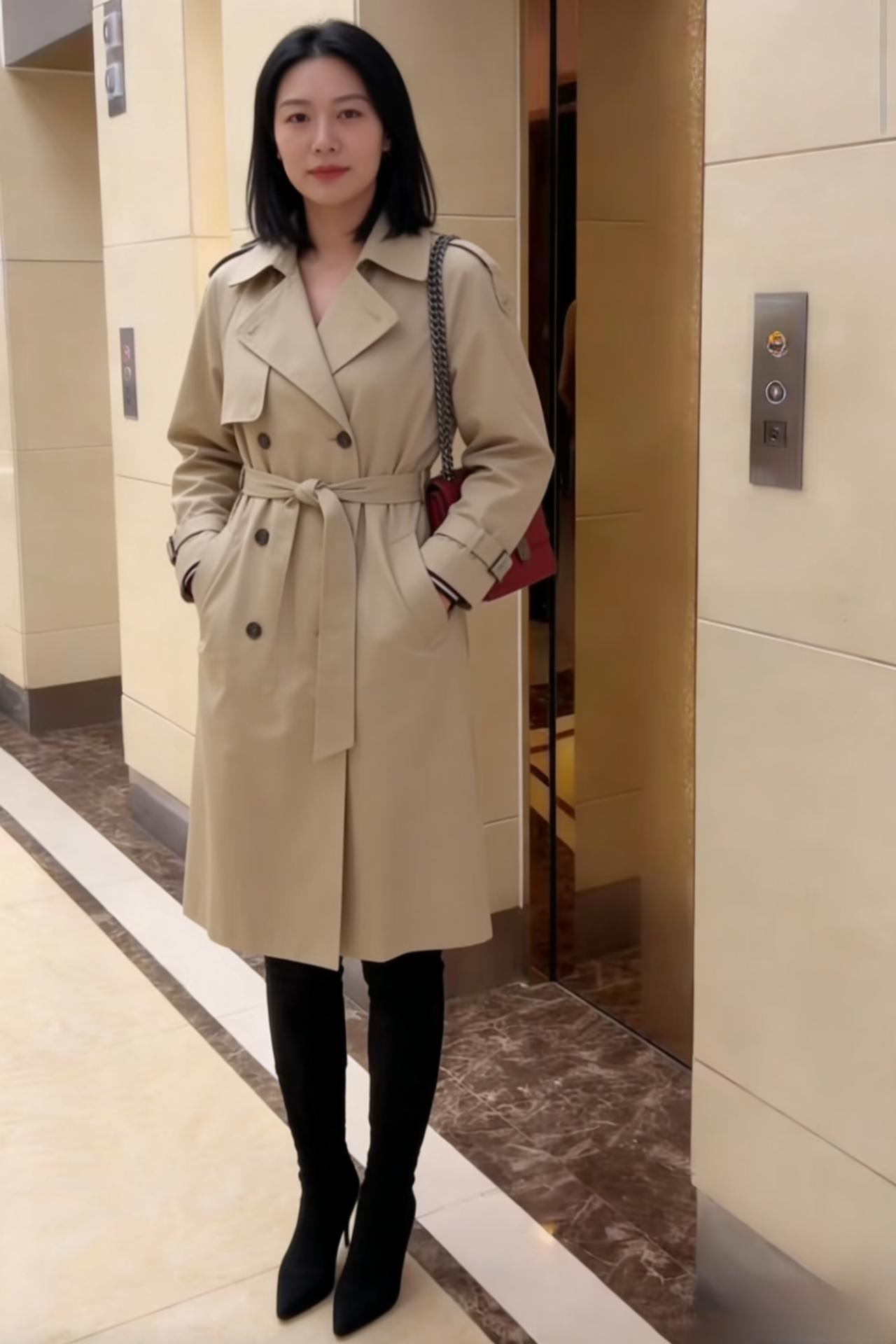 卡其色是被熨平的沙滩
风衣的轮廓圈出一片私人海岸
手插进口袋 攥着未寄出的船票