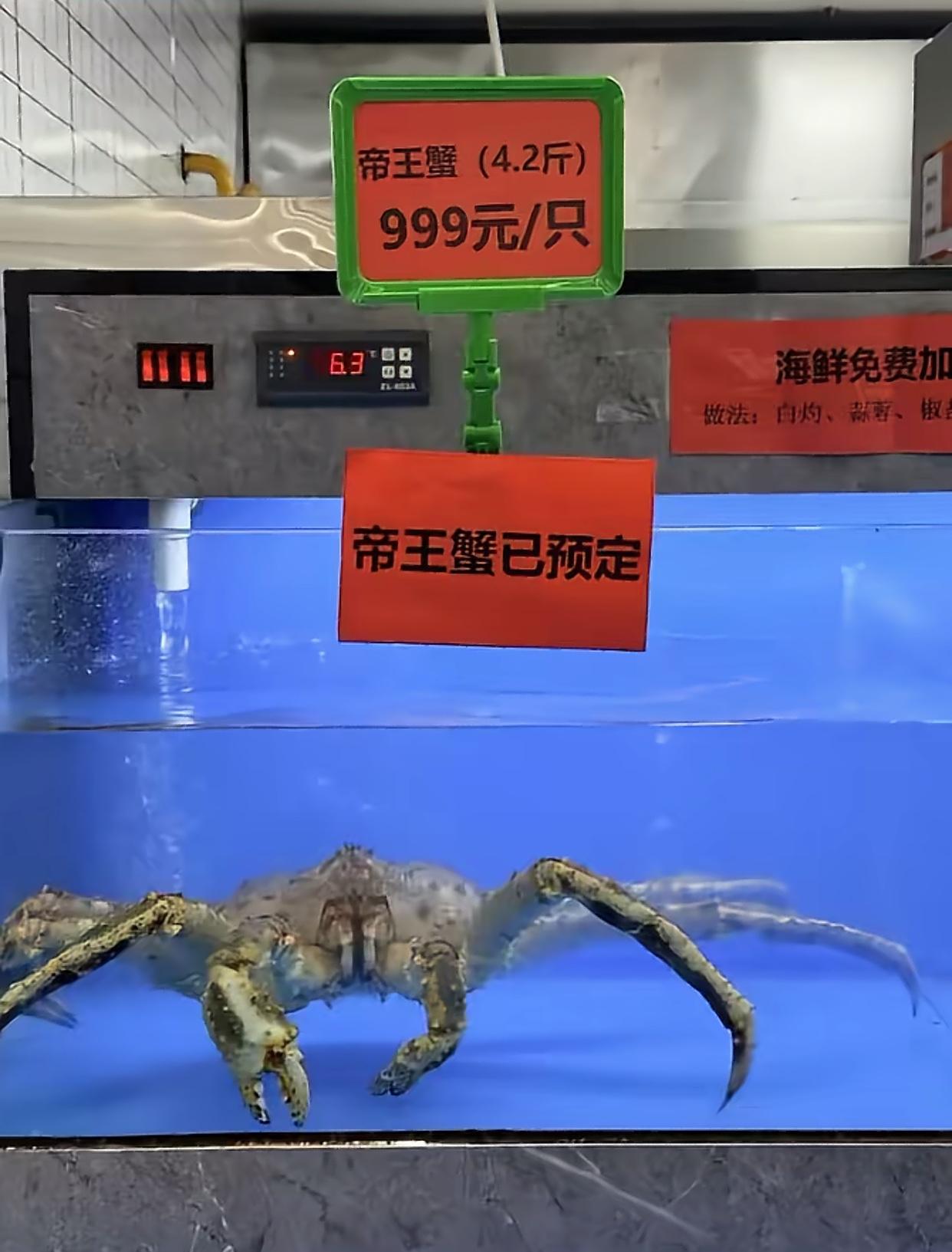 南京大学学生食堂上架帝王蟹，标价999一只不愁卖，从商业角度无疑是成功的，但在高