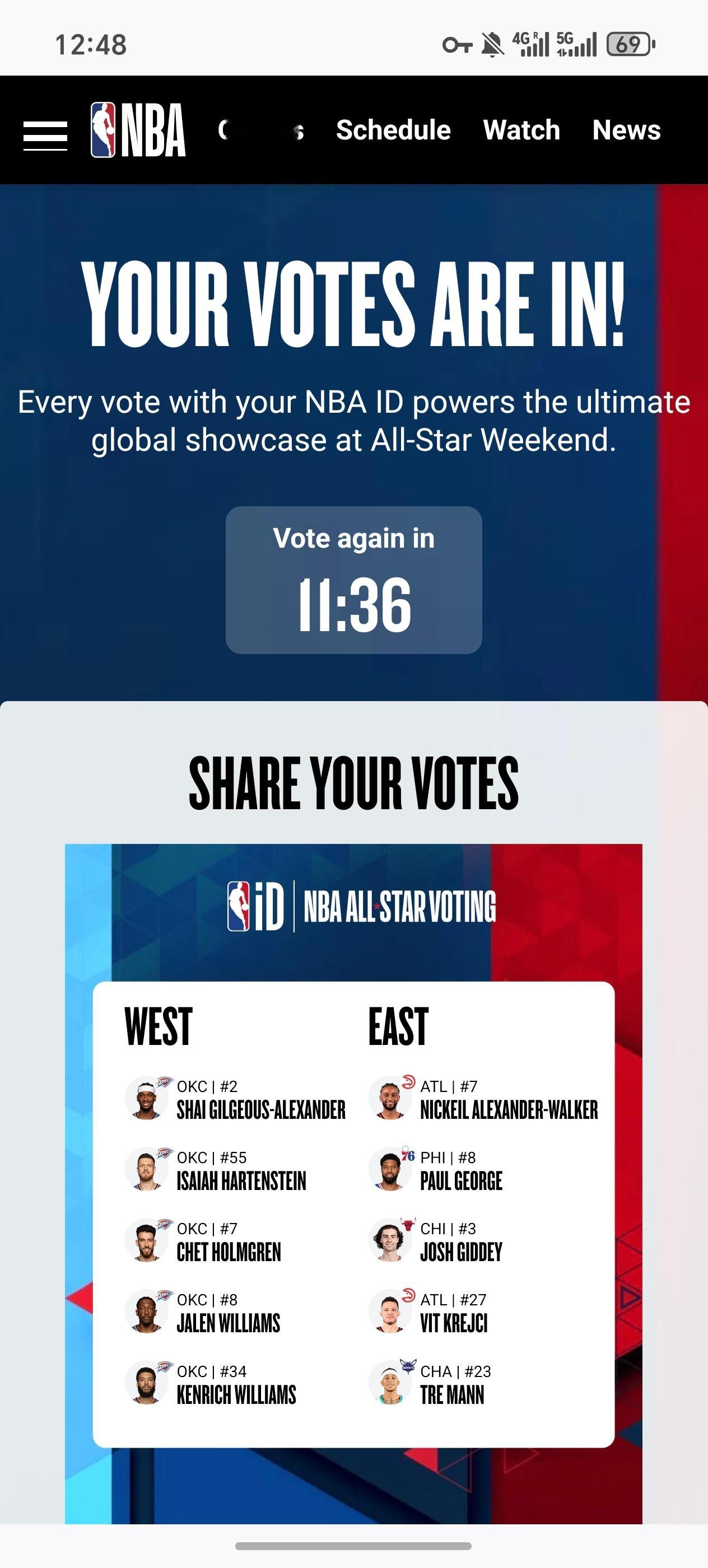 雷霆NBA球员评分 威廉姆斯-我的评分：马刺vs雷霆2026nba全明星投票 三