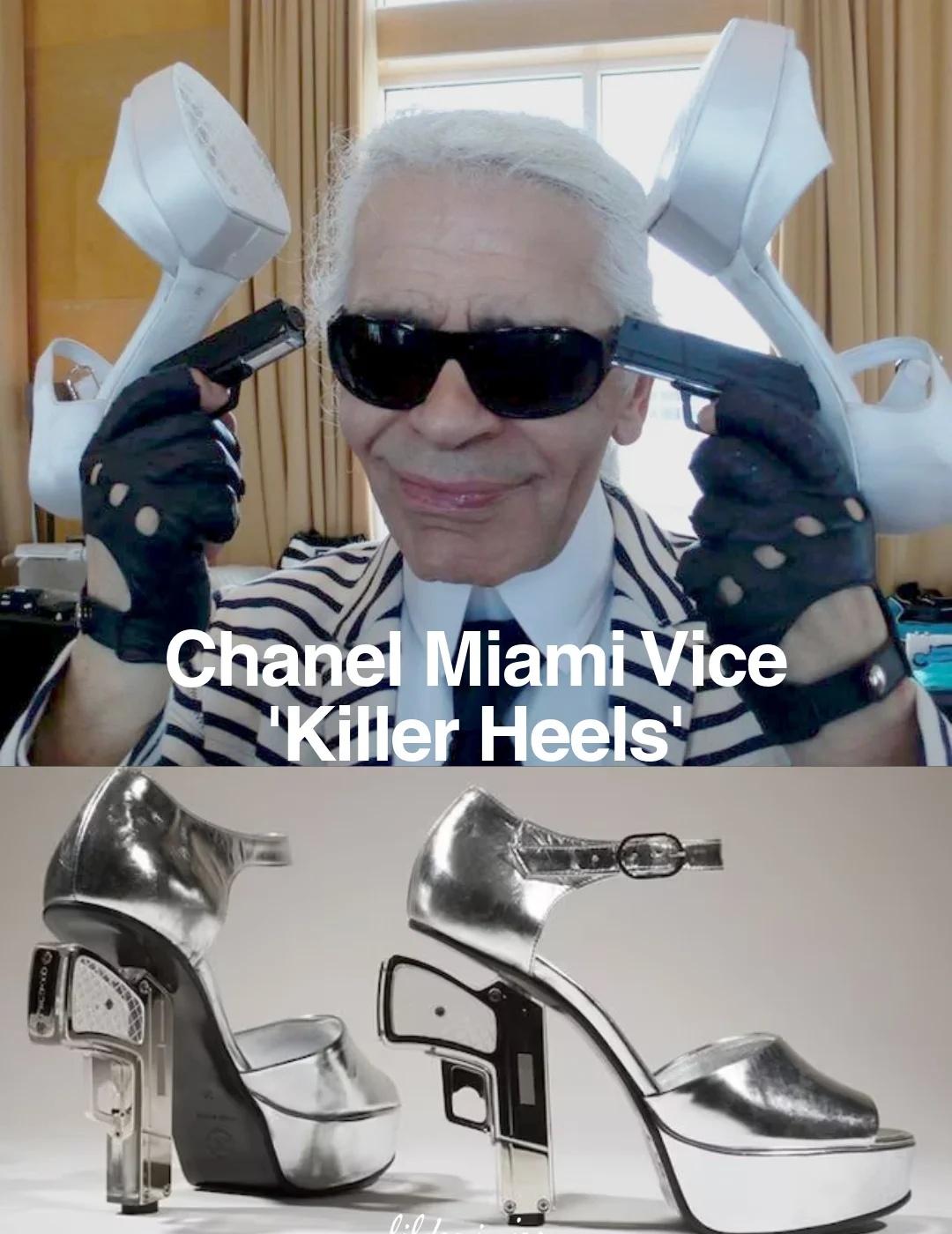Chanel那双可能让你被拦下的高跟鞋
被称作 “Miami Vice” 的这双