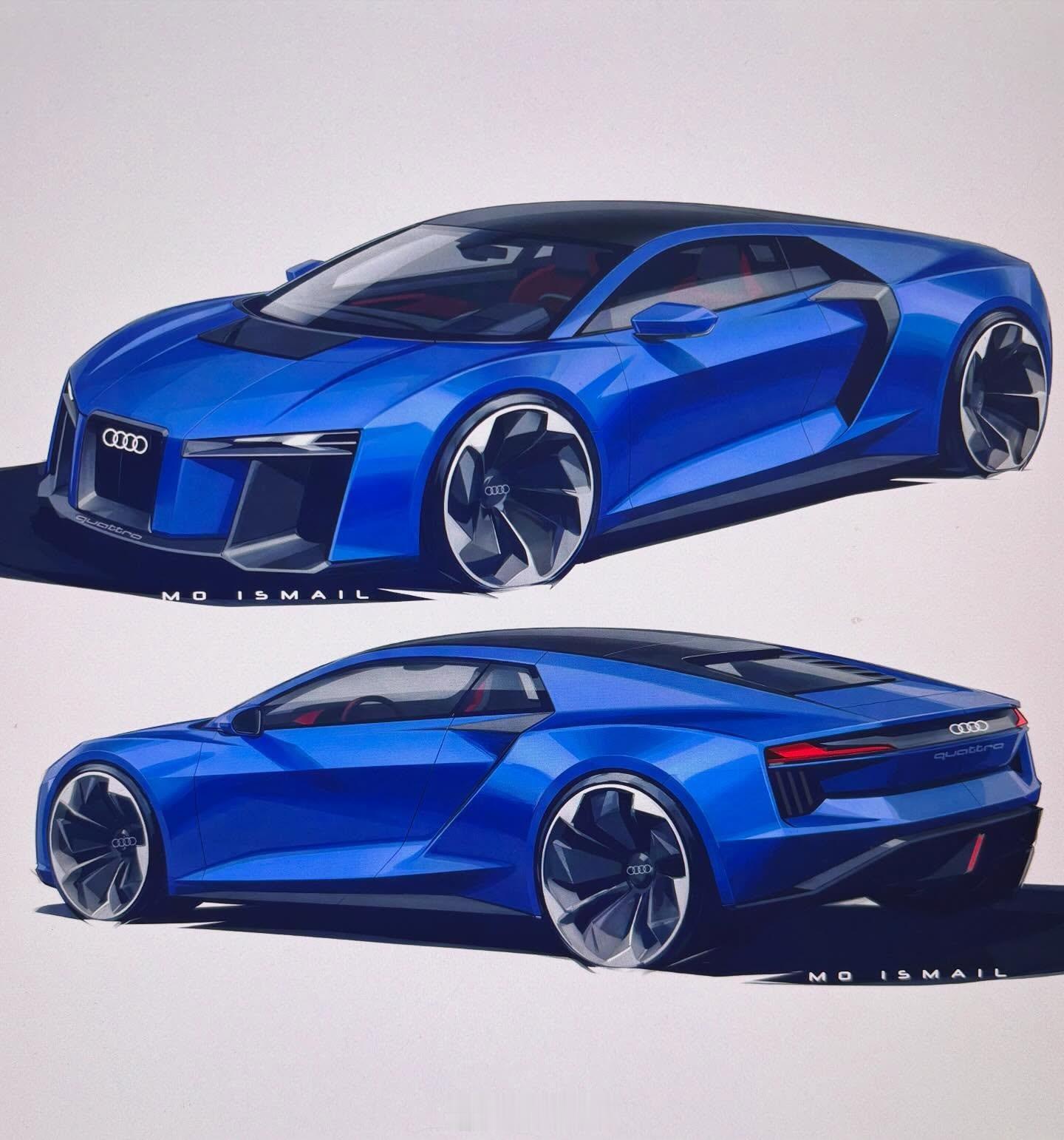 奥迪奥迪Nuvolari赛车版 奥迪Nuvolari衍生出的赛车版，是不是超级帅