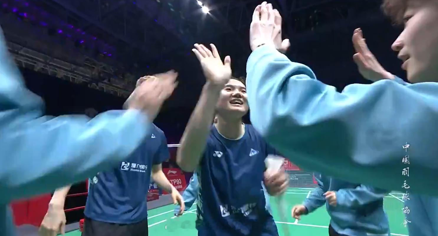 羽超总决赛荣耀湘约羽超联赛 辽宁极兔 1-3 厦门银行 男双 任翔宇 谢浩南 1