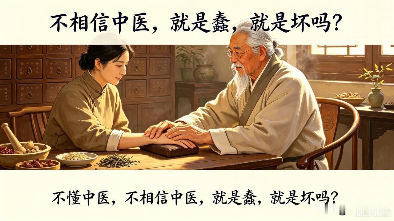 不相信中医，就是蠢人、坏人吗？
 
最近，网上有不少关于中医中药的争论，只要有人