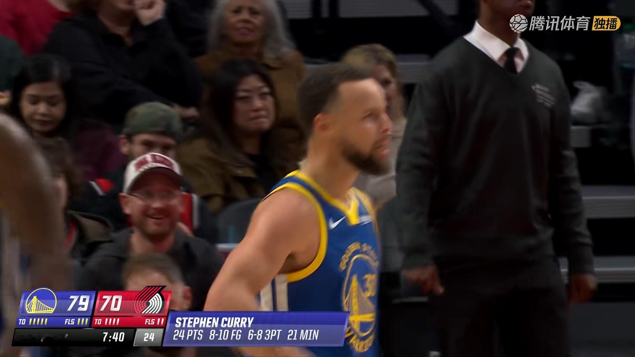 牛逼这一块勇士vs开拓者