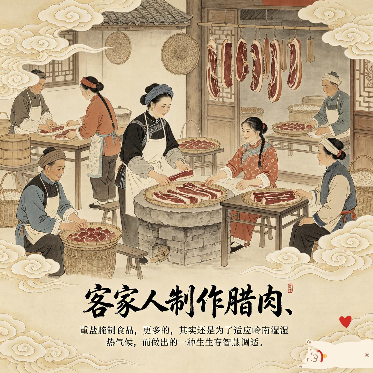 腊、腌、酱的饮食工艺，本质上并不是单纯的美食，而是客家先民在恶劣环境里，代代相传
