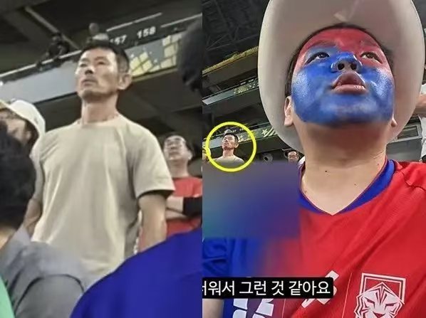 孙兴慜父亲观战表情严肃 孙兴慜父亲现场观战被拍到表情严肃，韩国博主KwakTub