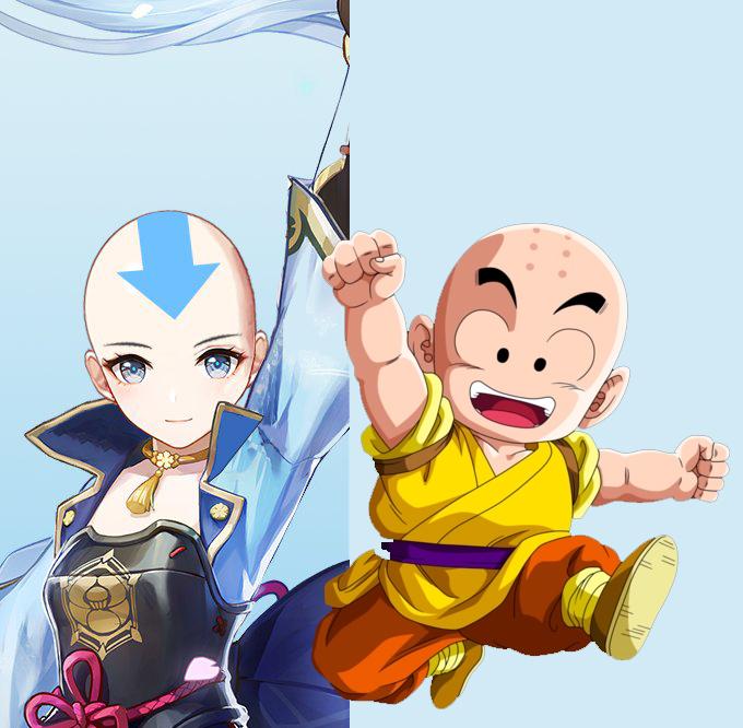 神里绫华在光头模式下，竟然比克林还有辨识度！#游戏##原神##二次元#