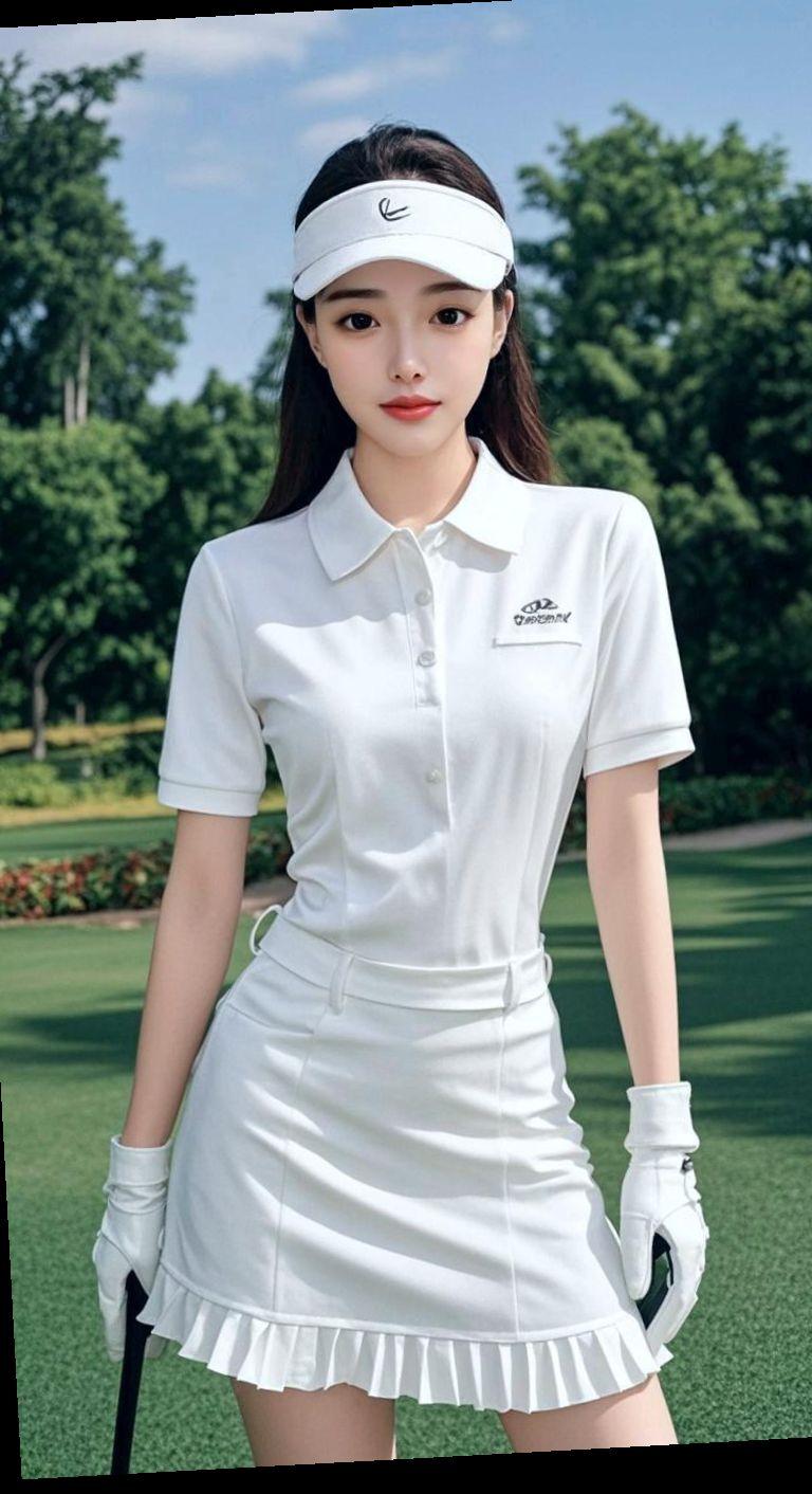 高尔夫场挥杆忙，女人独立响当当。 不靠大饼靠闯荡，搞钱爱己路通畅。 别...