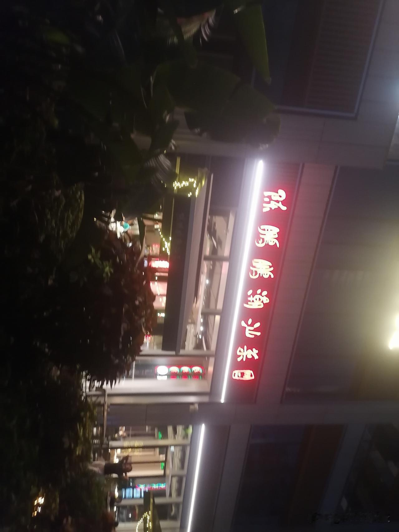 火树银花不夜天，逛街的人三三两两结伴而行！