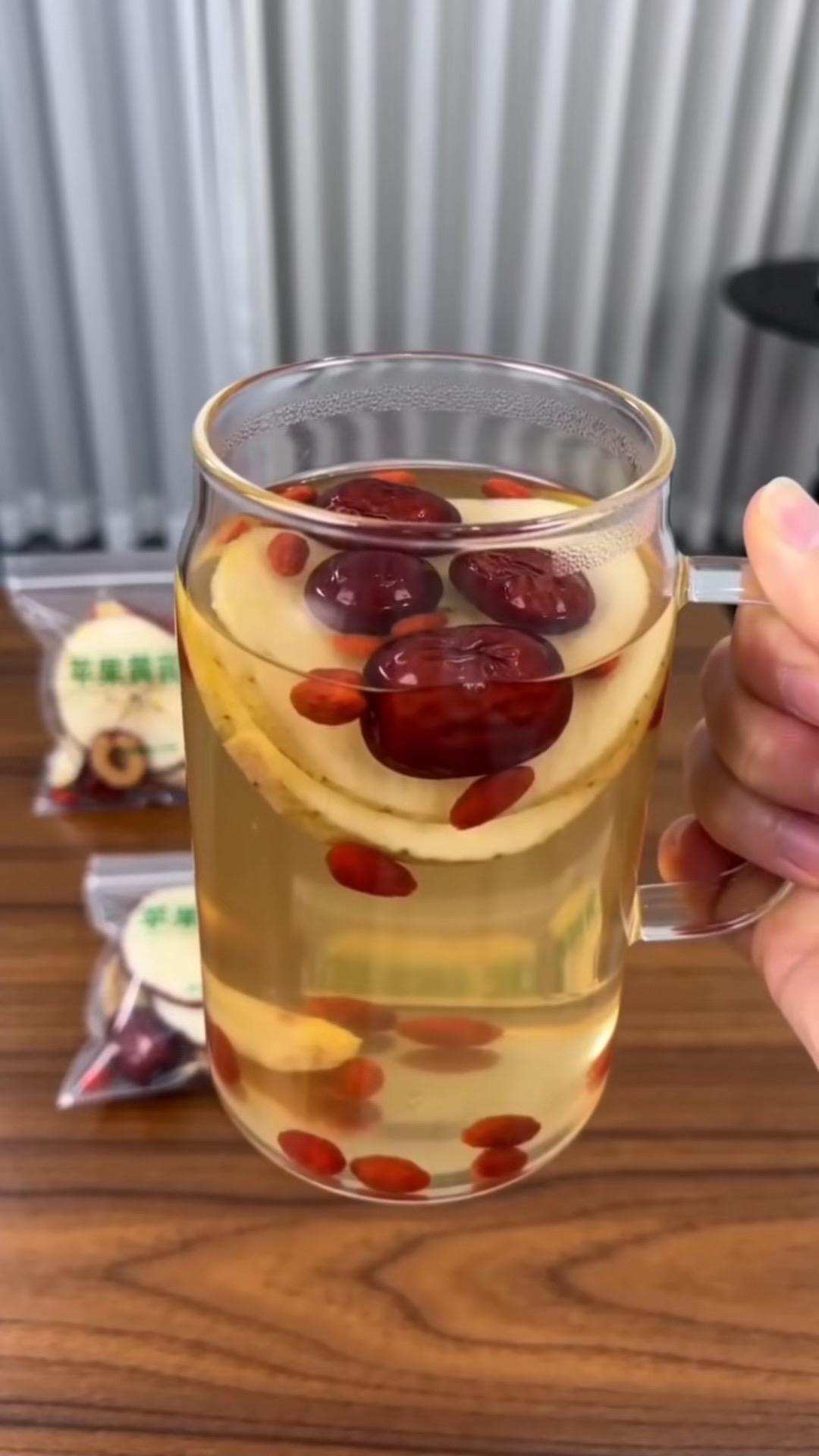 升级版苹果水 女性必备茶饮 喝健康的茶饮 苹果黄芪水 苹果水推荐