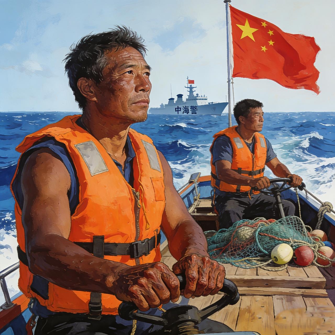 你以为他们只是打渔的？
错！他们是行走的海疆预警员！
惹谁别惹中国渔民，中国海的