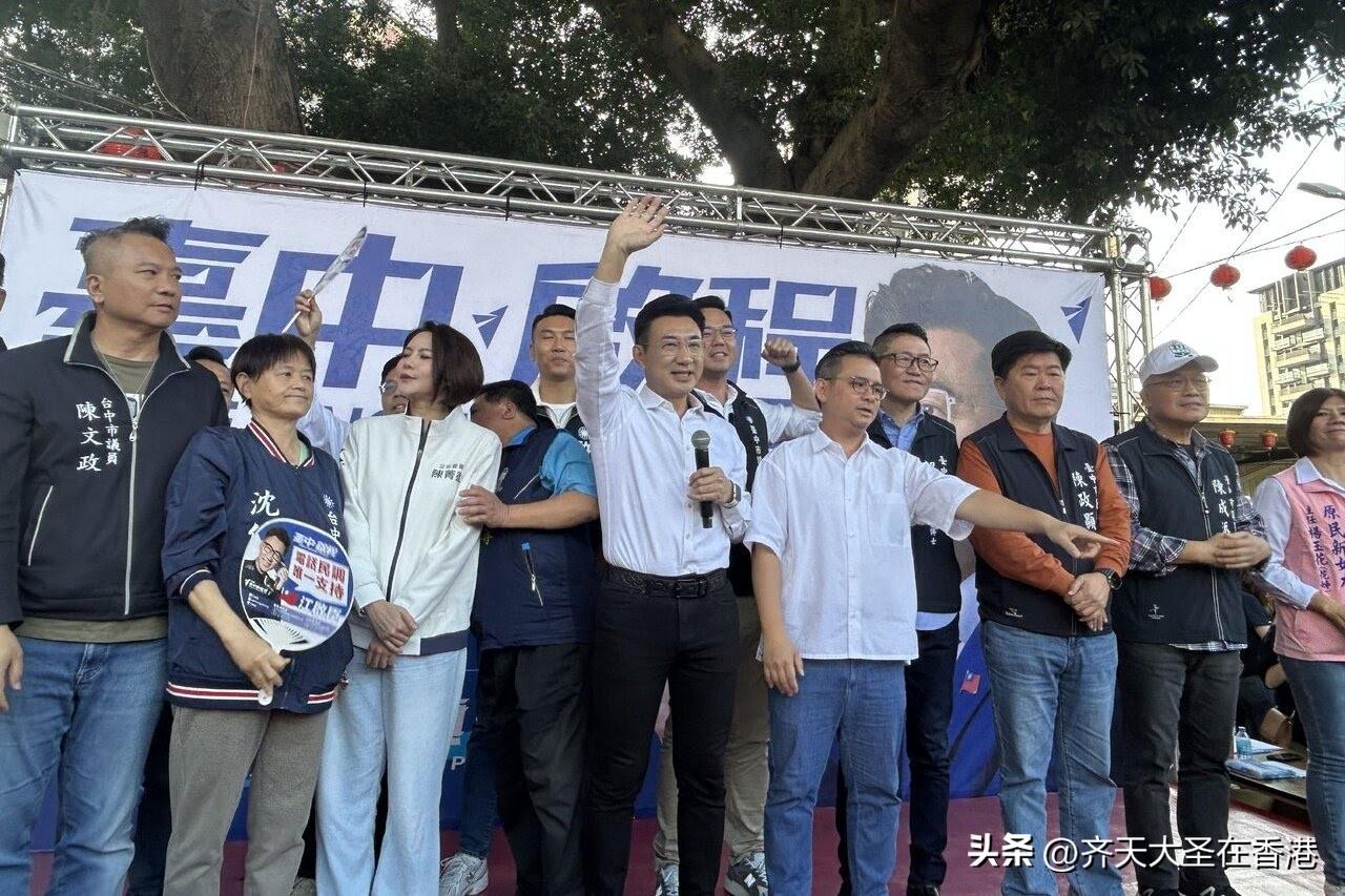 台中市长选举绿营候选人只把蓝营江启臣当竞争对手！刚刚江启臣开北屯见面会， 蓝营民