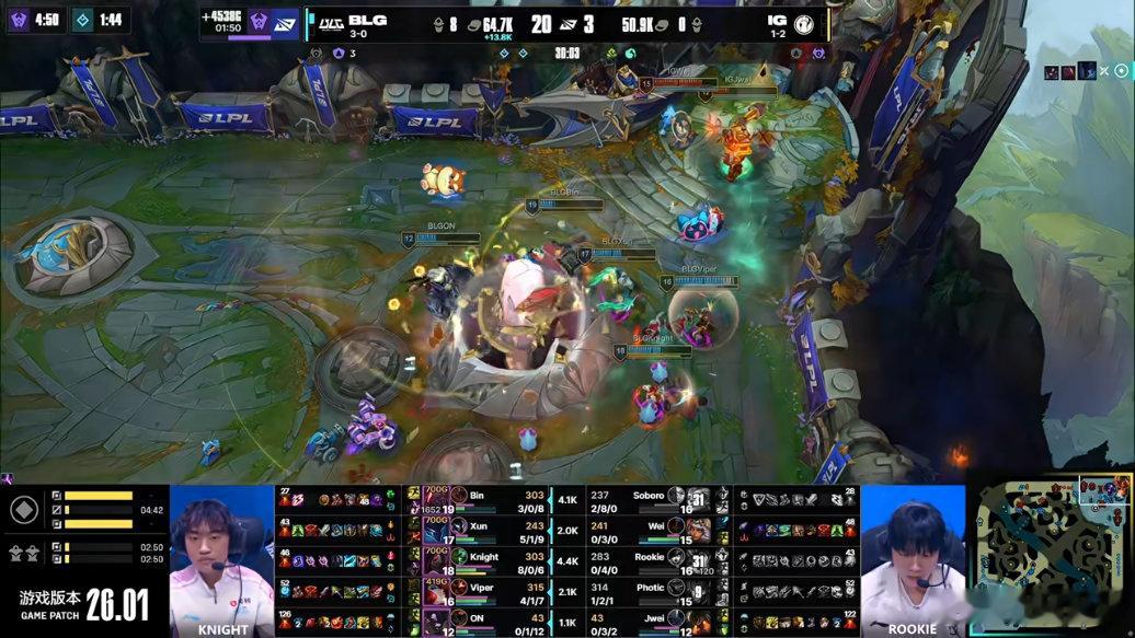 【2026lpl第一赛段 | BLG 2：0 iG】恭喜BLG拿下本场比赛胜利B