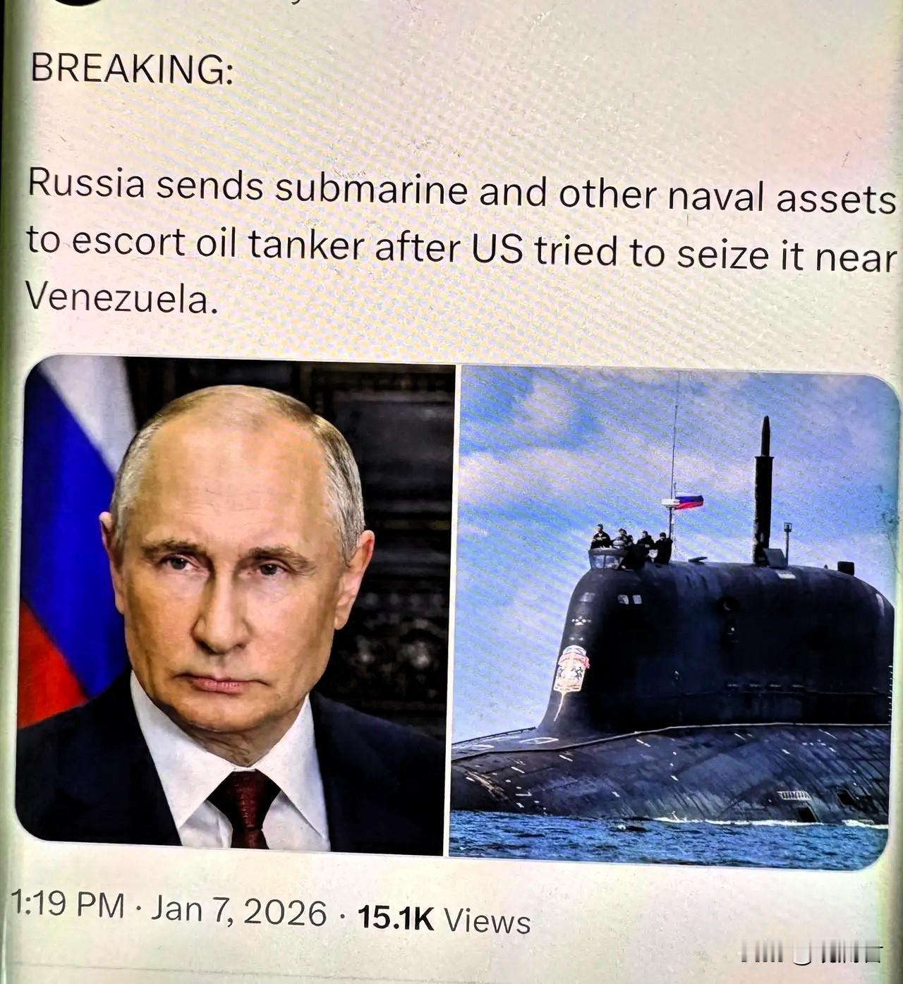 有潜艇也好，有核武器也罢，不敢动手，这些武器就都是个摆设。
在俄罗斯的潜艇旁边，