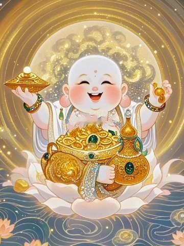 好运临身，灾难消除，欢喜称心。 