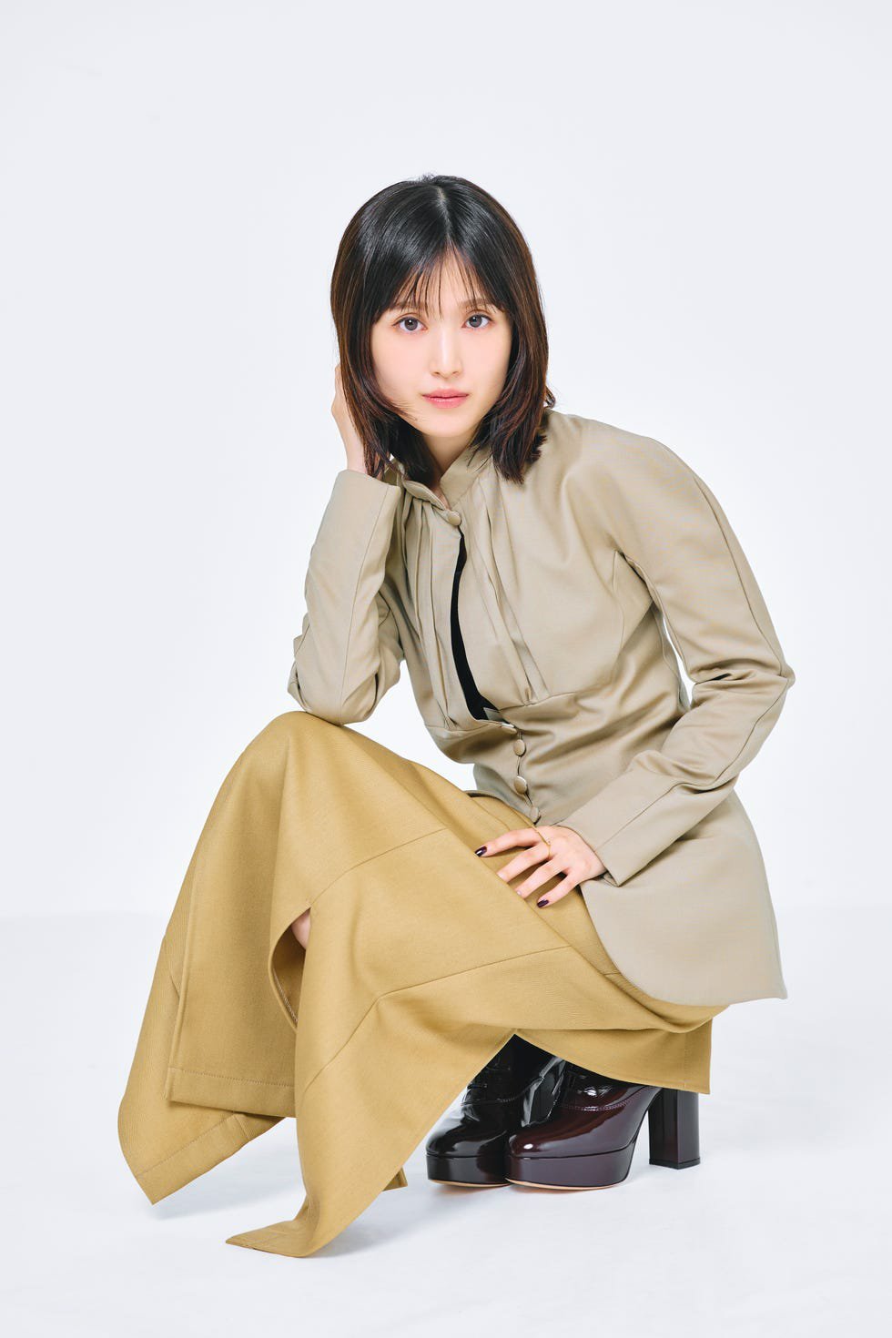 日娱新闻福本莉子 福本莉子 日媒《ELLE GIRL》美图 