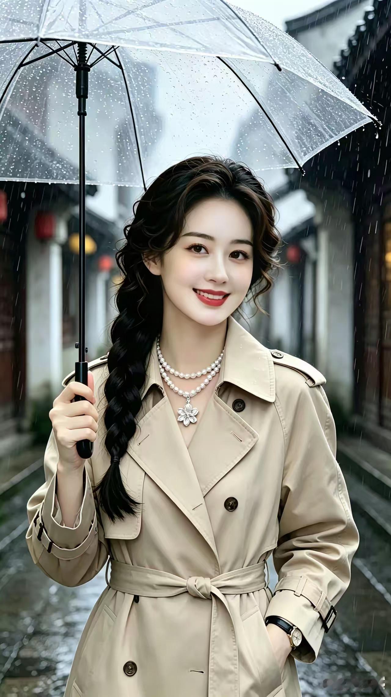 天净沙·江南雨巷
烟雨古巷青幽，
轻伞漫惹闲愁。
历尽风波情久。
细雨温柔，
往