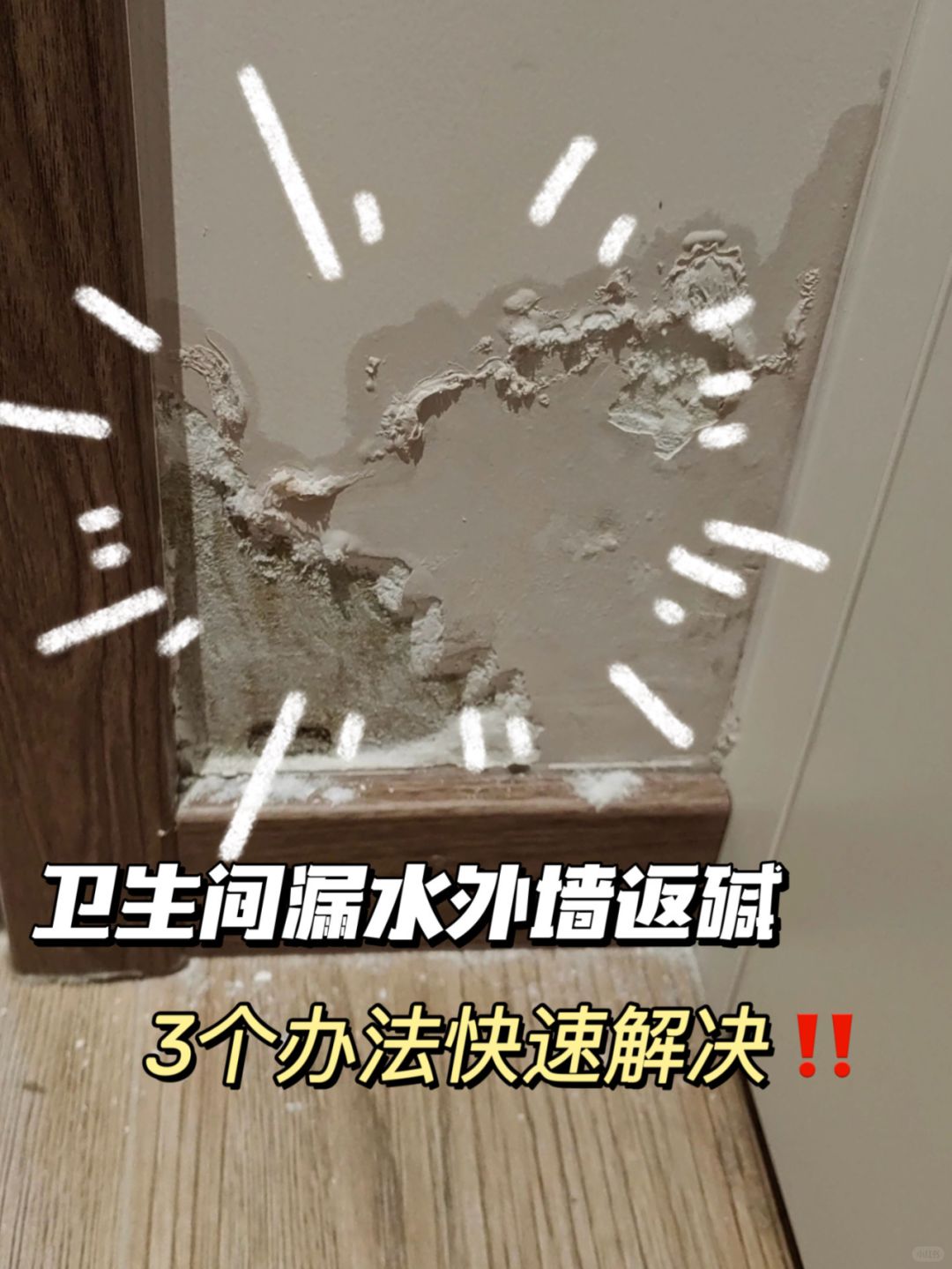 血泪教训💥卫生间外墙返碱，我疯了…