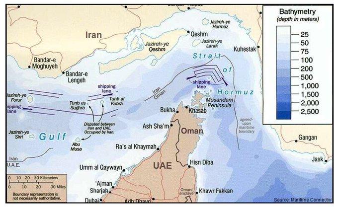 伊朗无法完全重开霍尔木兹海峡。

因为它无法确定自己在水道中布下的所有海军水雷的